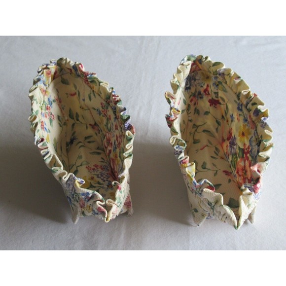 Lot of 2x Longaberger Cilantro Spring Floral Liner #2071638 USA Made 100% Cotton - Picture 5 of 12